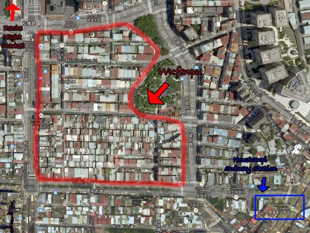 mapa вуфенпу Taipei