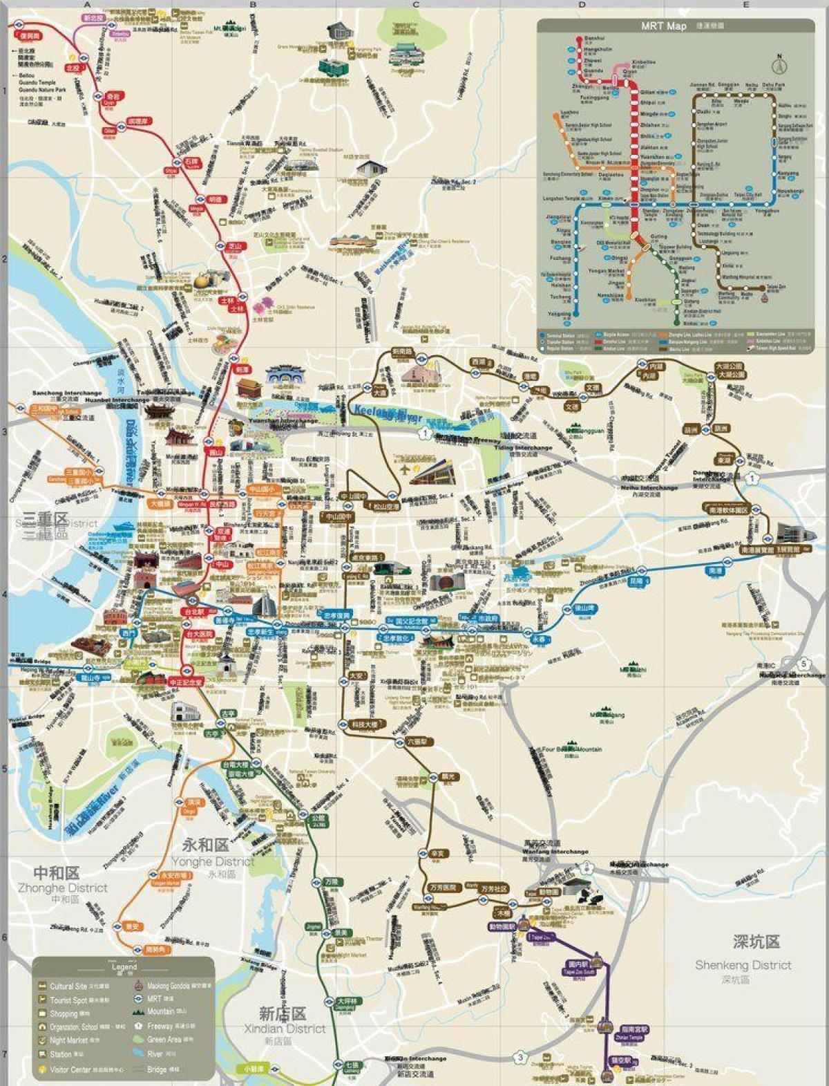 mapa Tajpej MRT grać 