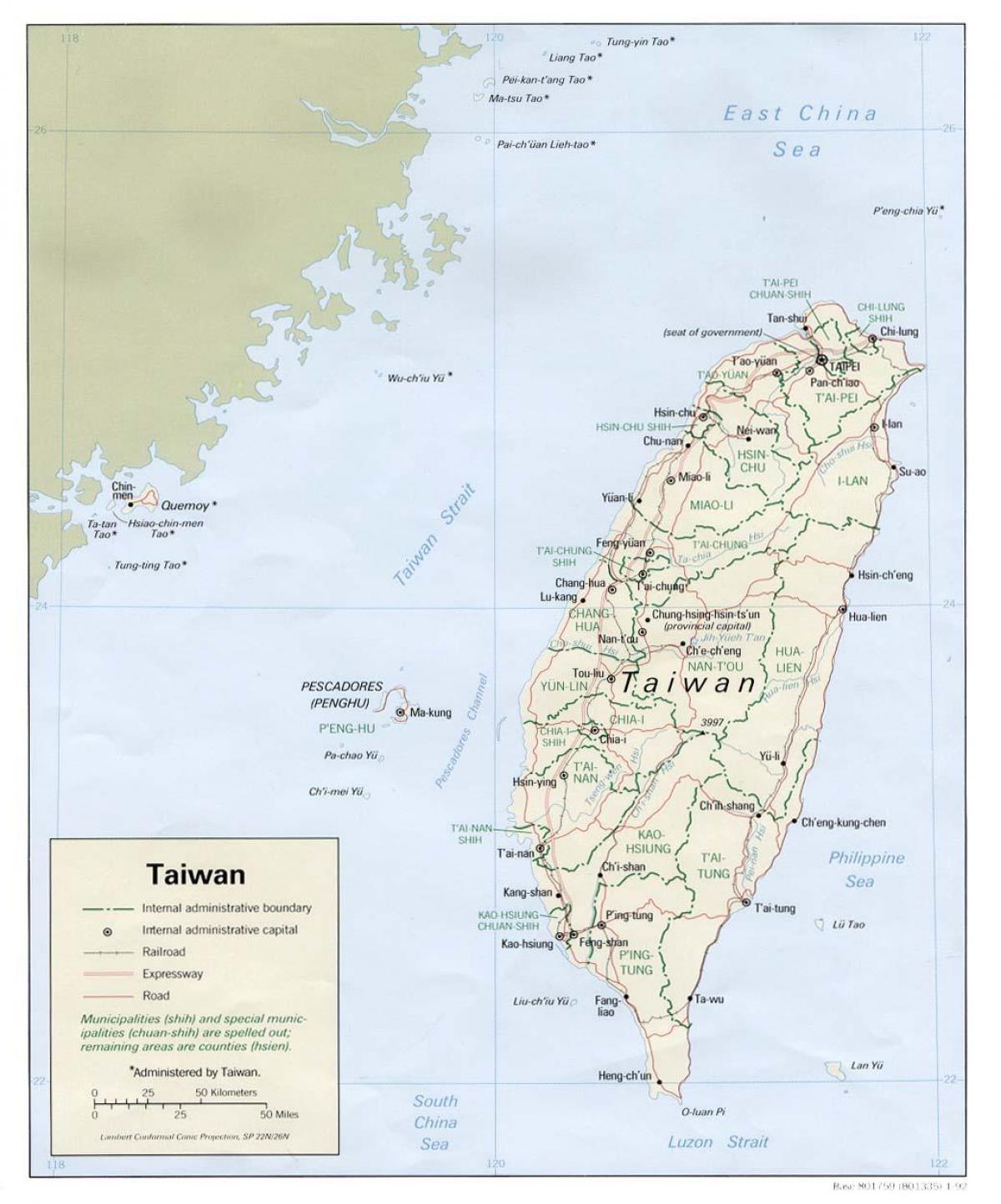 mapa Синьбэй, Tajwan