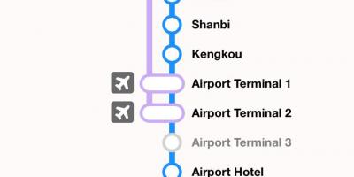 Dojazd do lotniska Taipei Taoyuan MRT mapę 