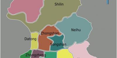 Tajpej region na mapie