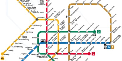 Mapa metra w Tajwanie